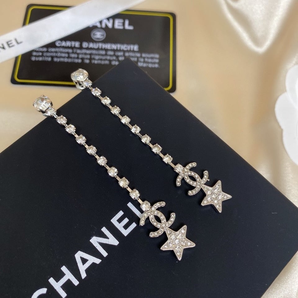 Chanel Cc Drop Earrings view 3