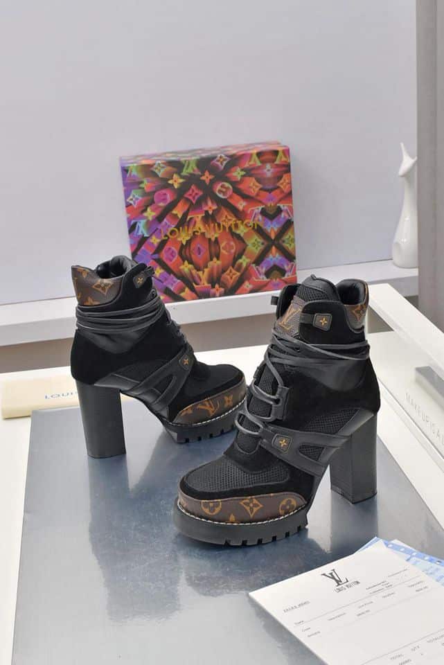 Louis Vuitton Star Trail Ankle Boot Mix Black 1Aabj3 view 7