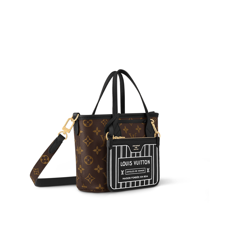 Louis Vuitton Neverfull Bandoulière Inside Out BB Black 26.5cm M12099 view 3