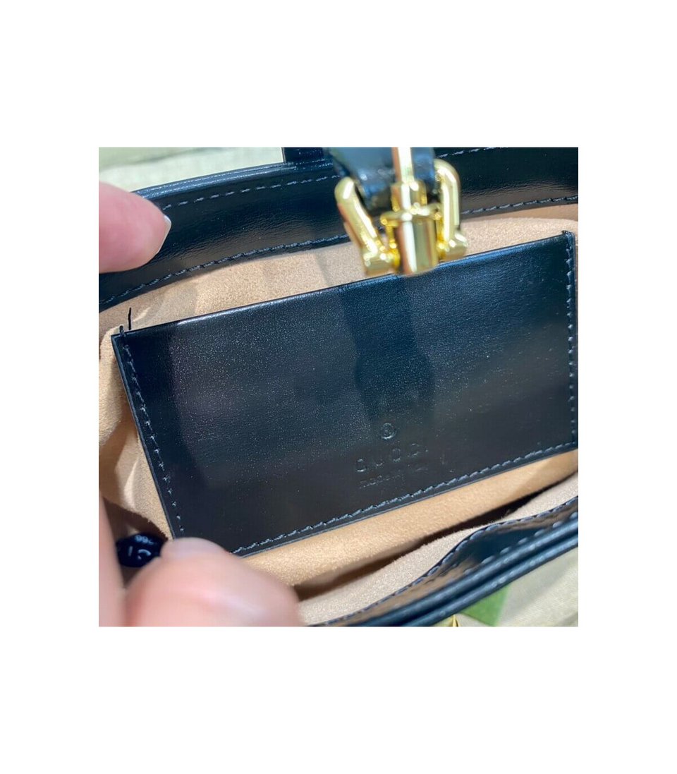 Gucci Jackie 1961 Mini Hobo Bag In Black Leather 19cm view 17