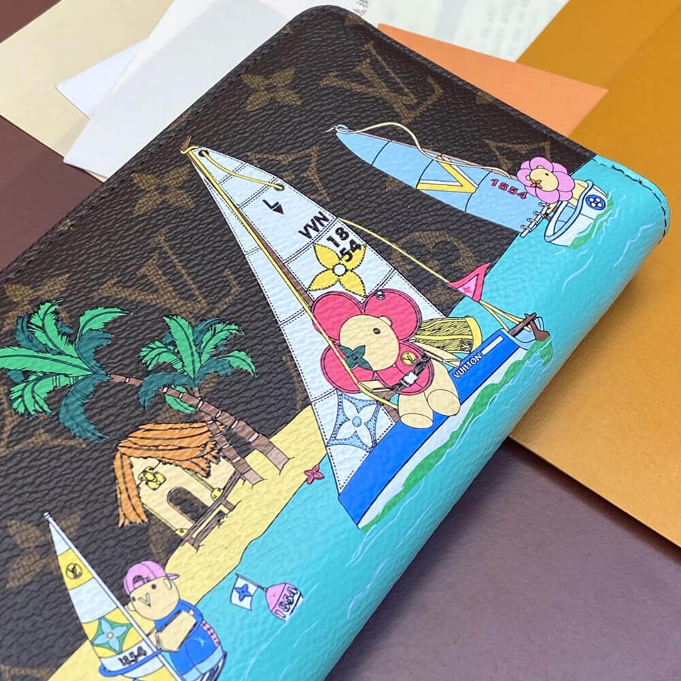 Louis Vuitton Monogram Vivienne Skating Zippy Wallet view 6