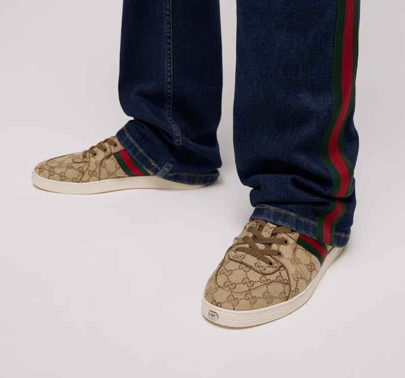 Gucci Stretch Low-Top Sneaker 871608 FAF48 9644 For Men view 2