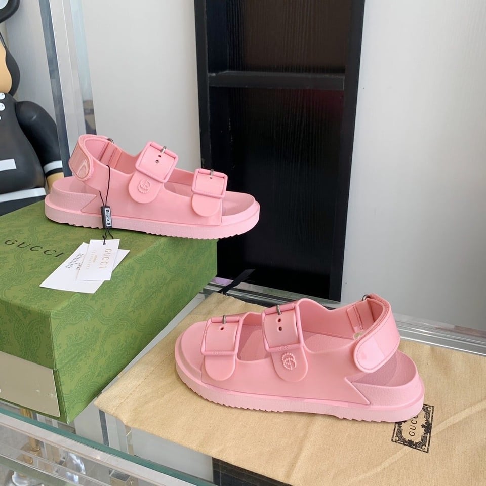 Gucci Women’S Sandal With Mini Double G Pastel Pink 660243 J8700 5815 view 4