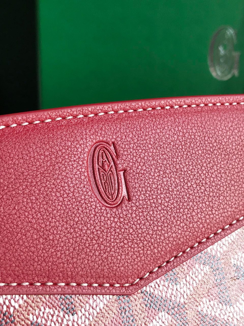 Goyard Rouette Structuré Mini Bag 21 Cm Classic Red Goyardine Canvas And Calfskin view 7