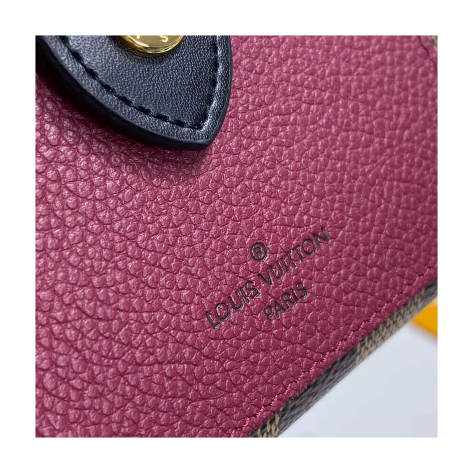 Louis Vuitton Damier Ebene Juliette Wallet Bordeaux view 5