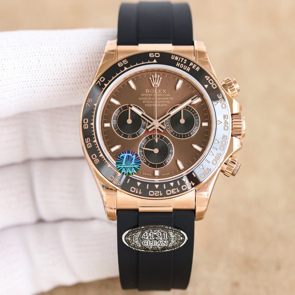 [Super Clone] Rolex Cosmograph Daytona 116515LN Chocolate Dial Luminous Hour Markers view 2