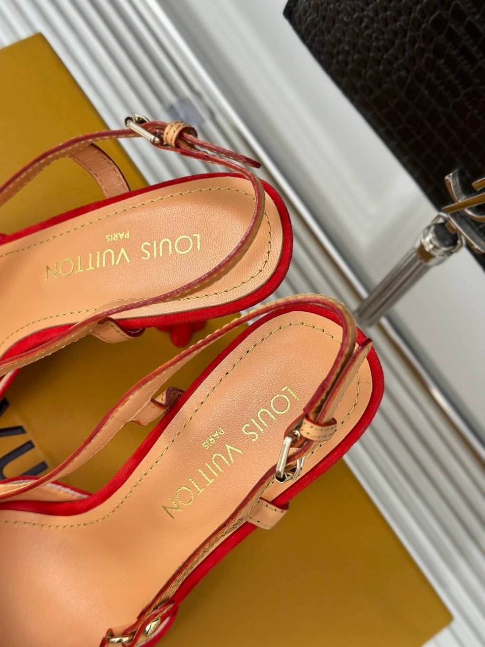Louis Vuitton Blossom Slingback Pump Red 1Ac8F5 view 10
