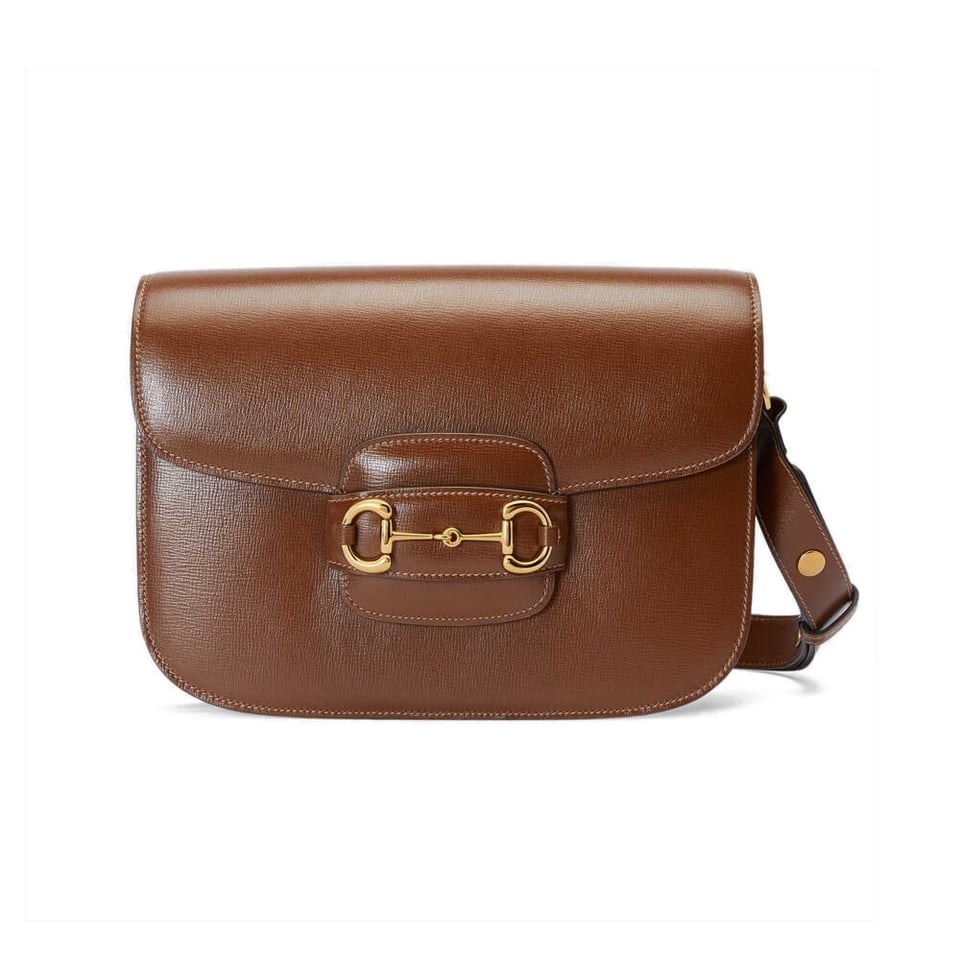 Gucci Horsebit 1955 Shoulder Bag In Brown Leather view 2