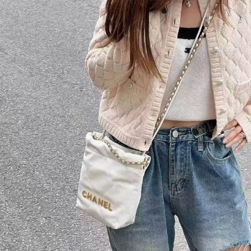 Chanel 22 Mini Bag in Shiny Calfskin view 4