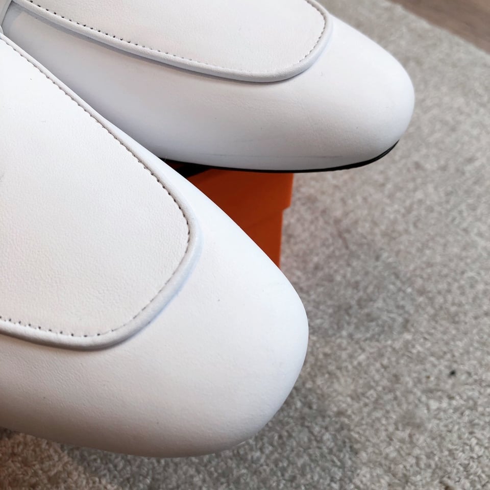 Hermes Oz Mule White view 8