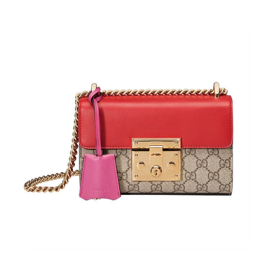 Gucci Padlock Small GG Shoulder Bag Red view 2