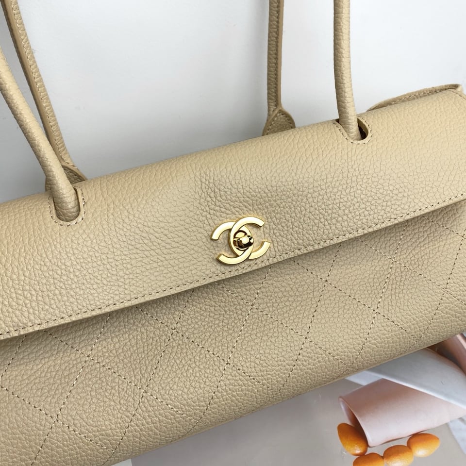 Chanel Urban Essential Tote Light Beige Caviar Gold Hardware 30cm/11.8in view 2