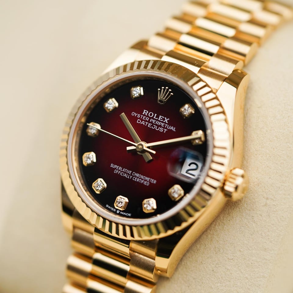 [Superclone] Rolex Datejust 31mm Red Ombré Dial President 278278 view 4