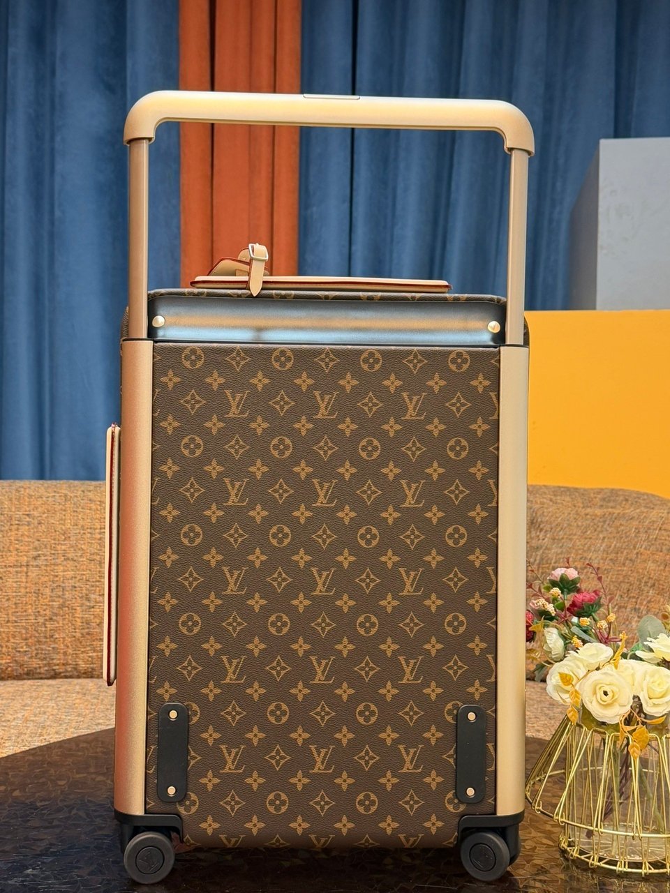 LV Horizon 55 Monogram Brown Beige Trim Carry-On Suitcase 55cm/21.6in view 6