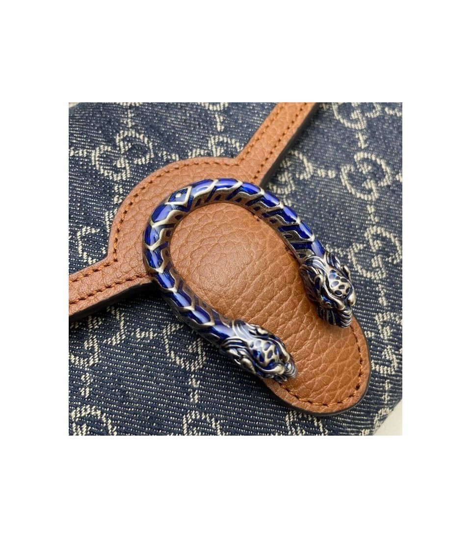 Gucci Dionysus Mini Chain Bag ‘Blue’ 20cm view 7