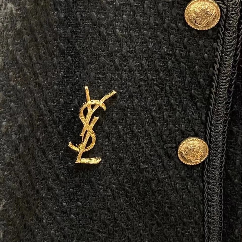 Saint Laurent Ysl Brooch Gold 748486Y1500 8007 view 6