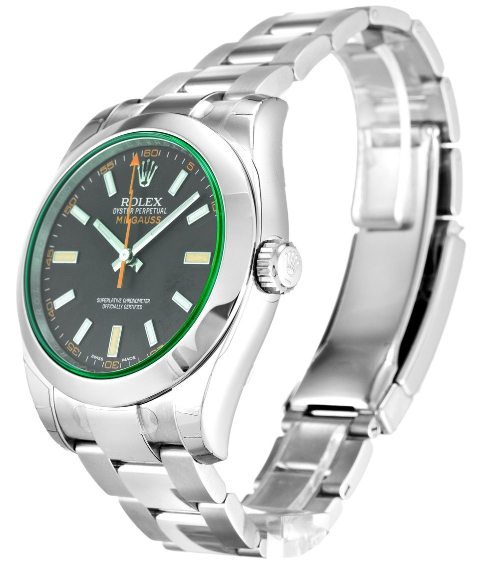 Rolex Milgauss 40mm Black Dial 116400GV view 3
