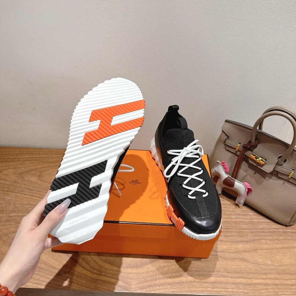 Hermès Day Sneaker Black- Shoes for Men view 10