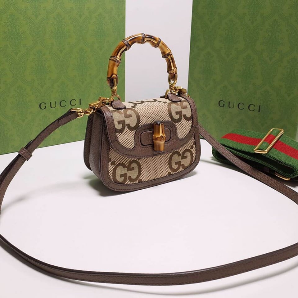 Gucci Bamboo 1947 Jumbo GG Mini Bag view 6
