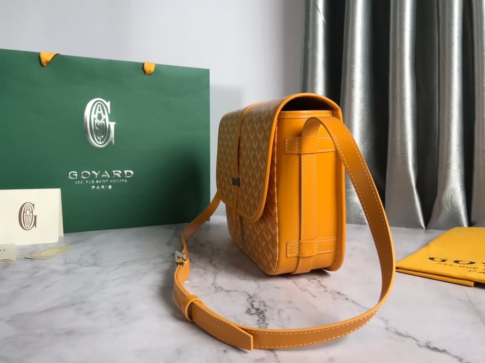 Goyard Belvedere Mm Bag 28Cm Yellow Canvas view 6