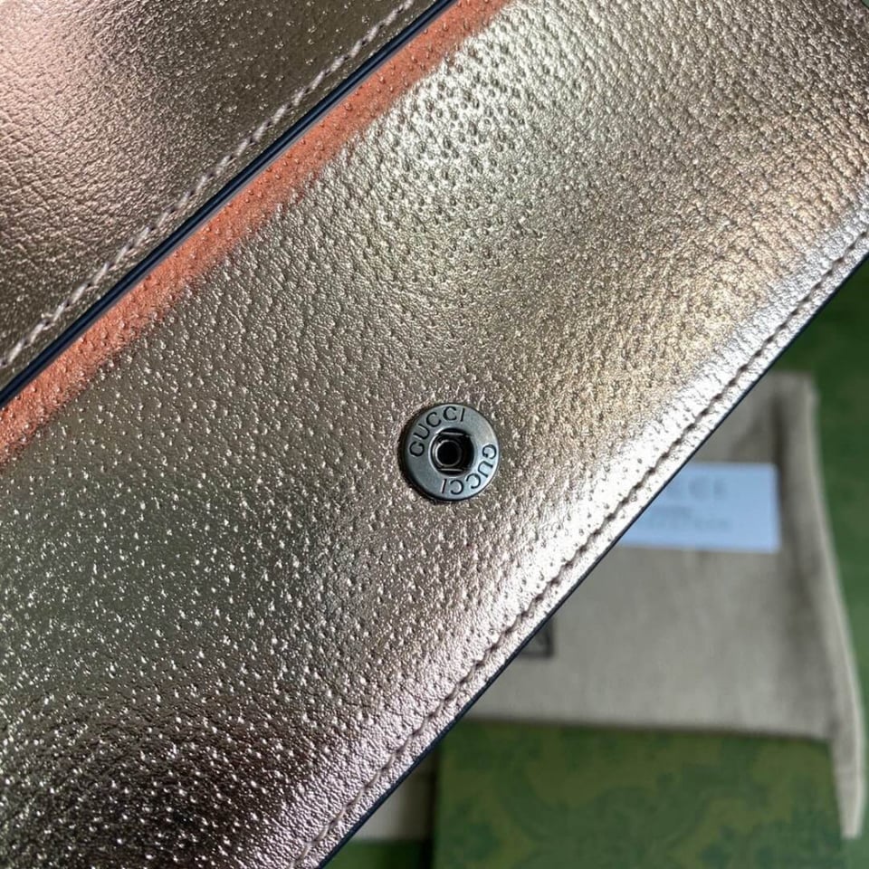 Gucci Dionysus Super Mini Bag in Rose Gold view 8