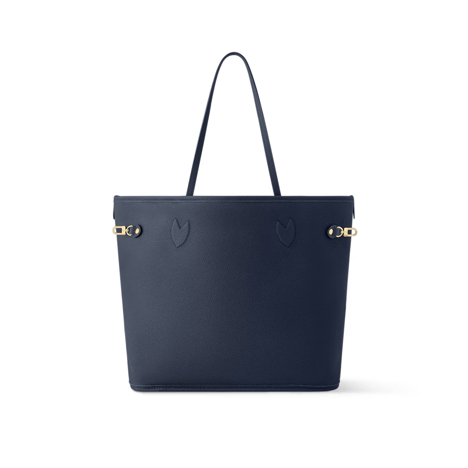 Louis Vuitton Neverfull Inside Out MM Medium Navy Tote Bag 31cm/12.2in M14904 view 6