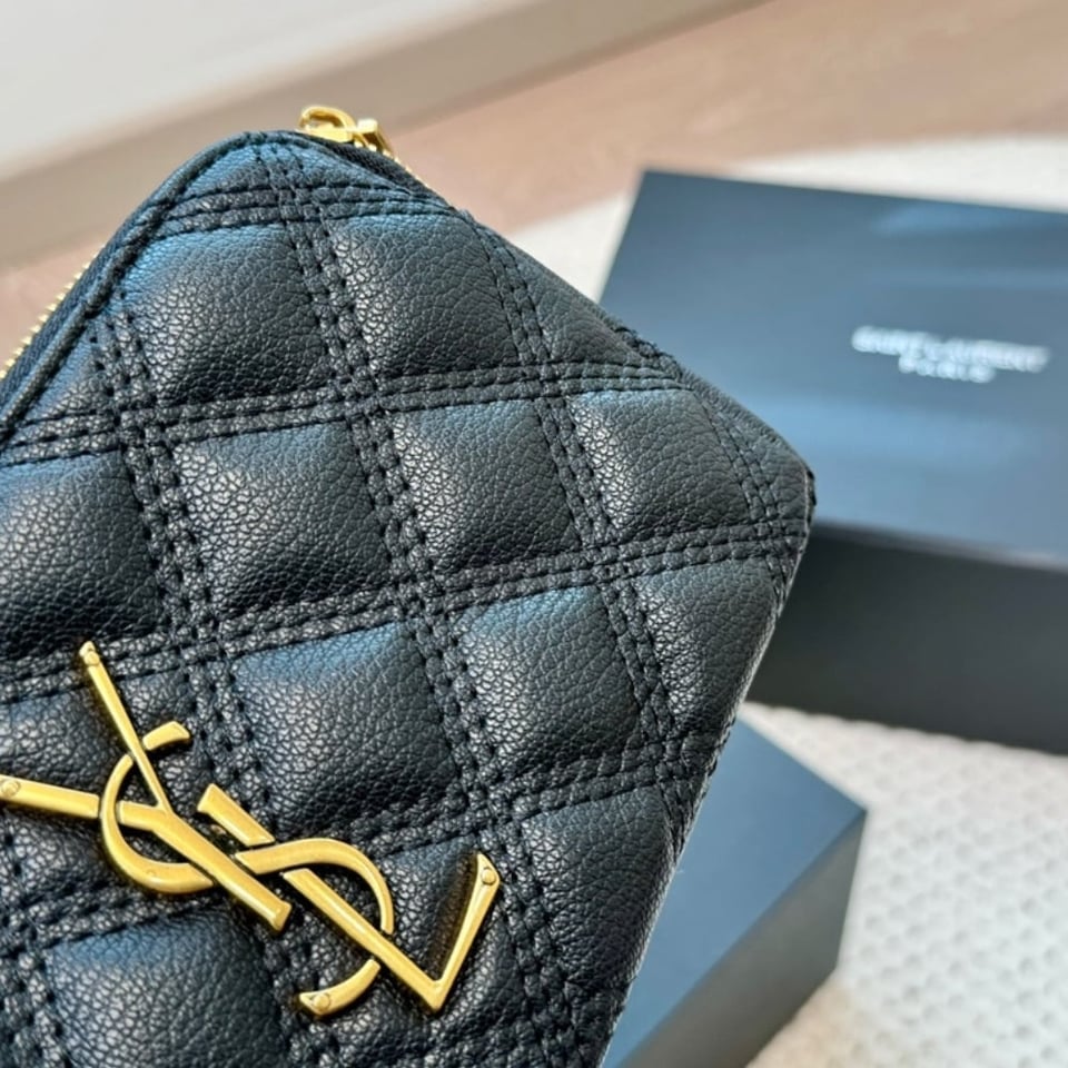 Saint Laurent Mini Becky Double Zip Bag Black 20Cm view 4