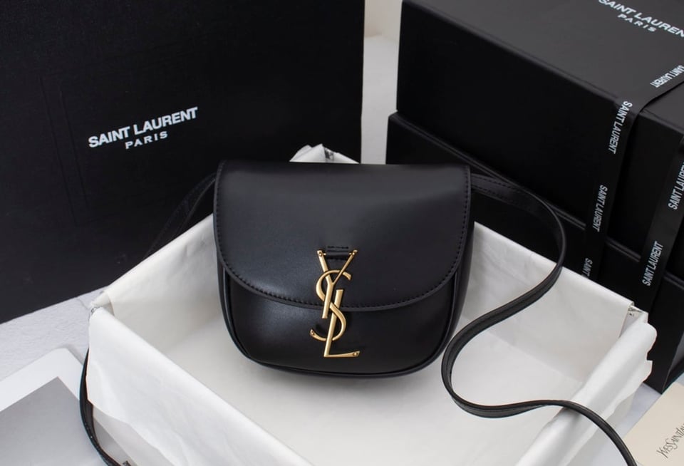 Saint Laurent Kaia Small Smooth Leather Black view 8