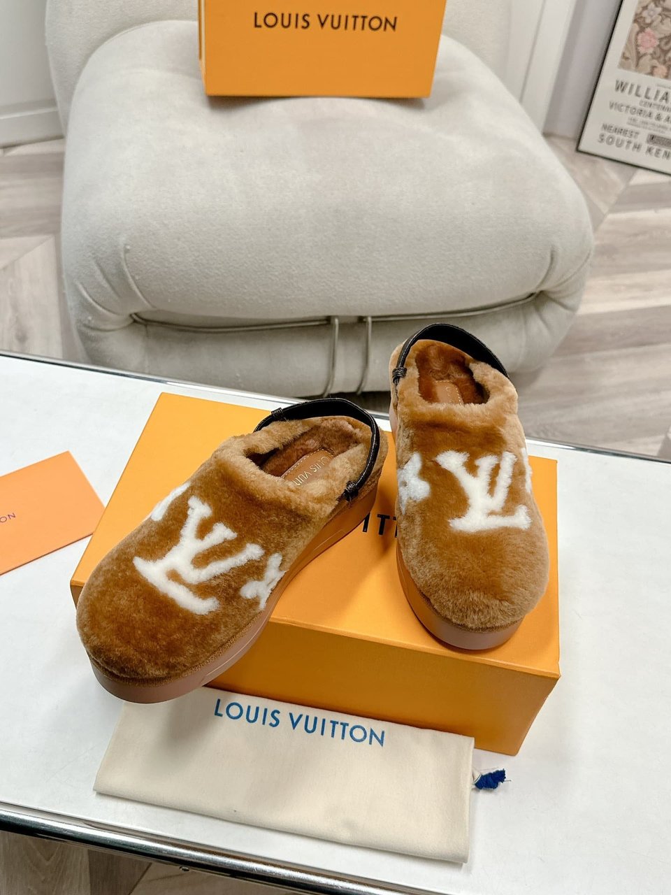Louis Vuitton Aspen Comfort Clog Camel Brown 1Adc2B view 10