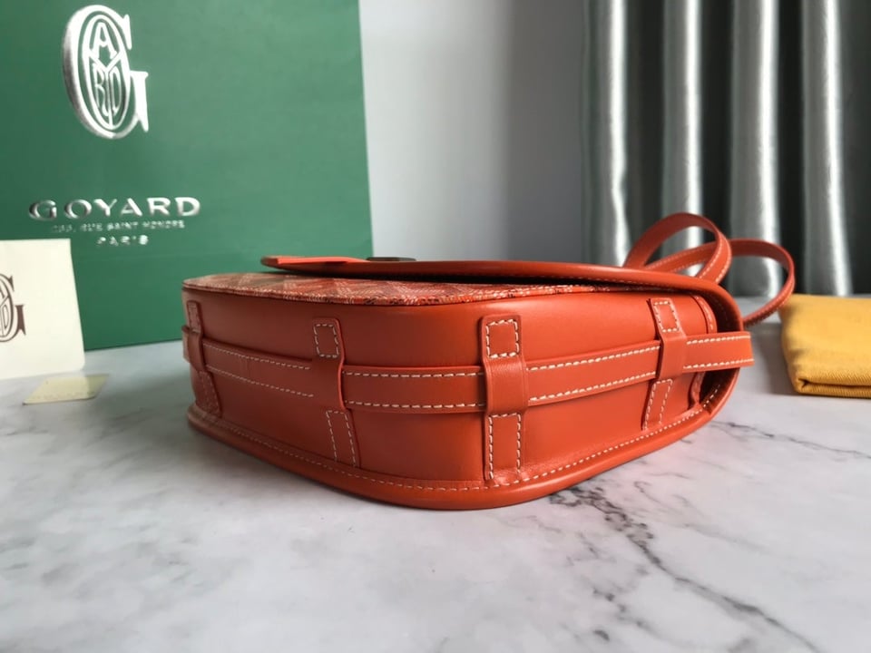Goyard Belvedere Mm Bag 28Cm Orange Canvas view 6