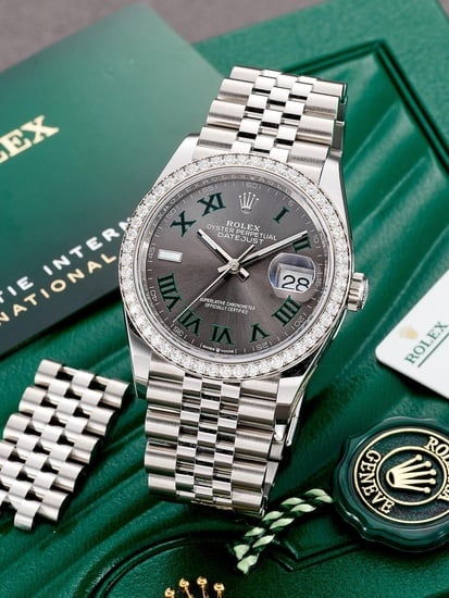 [Superclone] Rolex Datejust 36mm Slate Dial Jubilee 126284RBR view 2