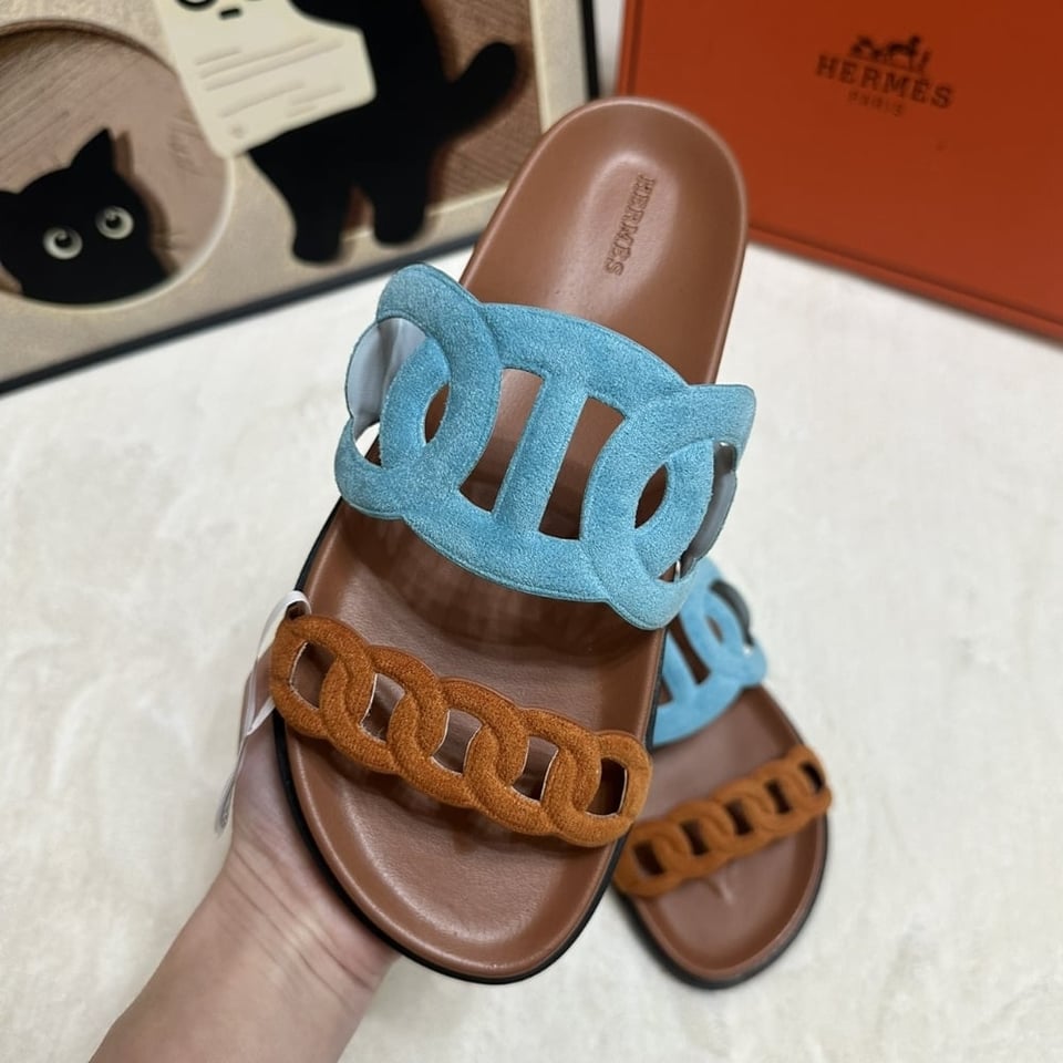 Hermes Extra Sandal Mineral Blue And Natural H222301Z 6H345 view 6