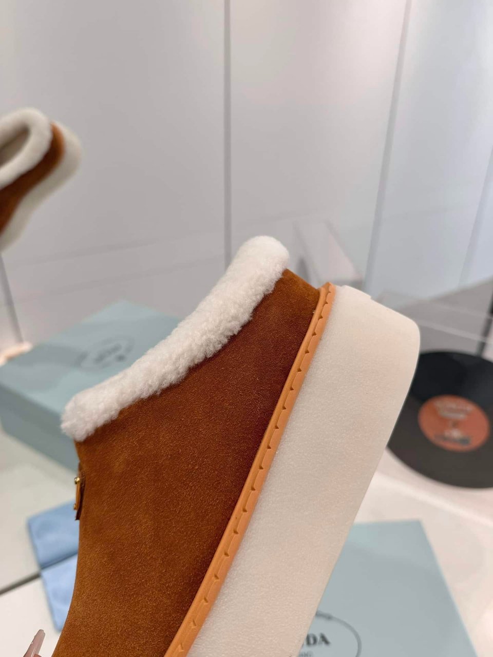 Prada Suede Mules Cinnamon 1S715N X0O F0401 F Zg50 view 7