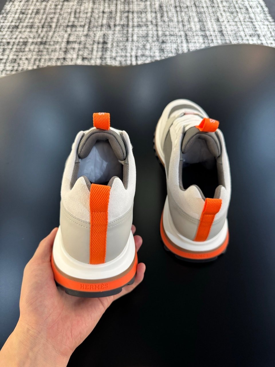 Hermès Trail Sneaker Grey- Shoes for Men view 8