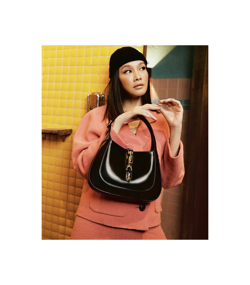 Gucci Jackie 1961 Small Hobo Bag In Black Leather 27.5cm view 4