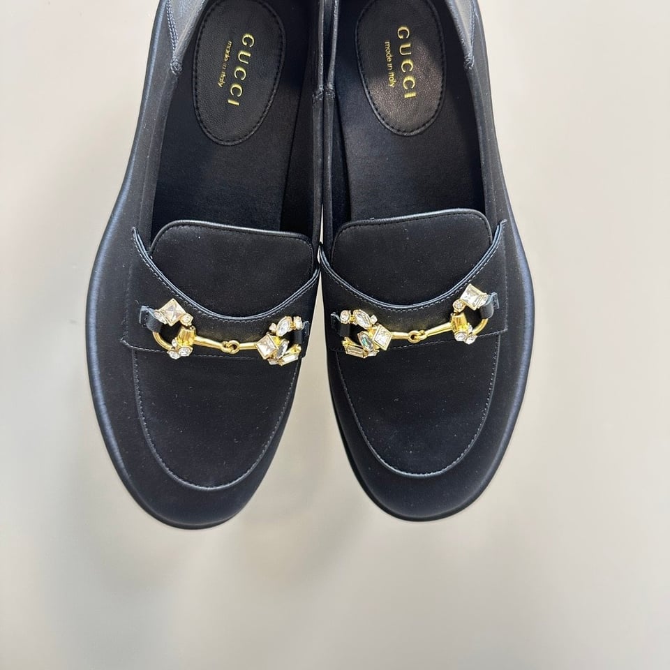 Gucci Women’S Horsebit Loafer With Crystals Black 759780 Knd90 1000 view 4