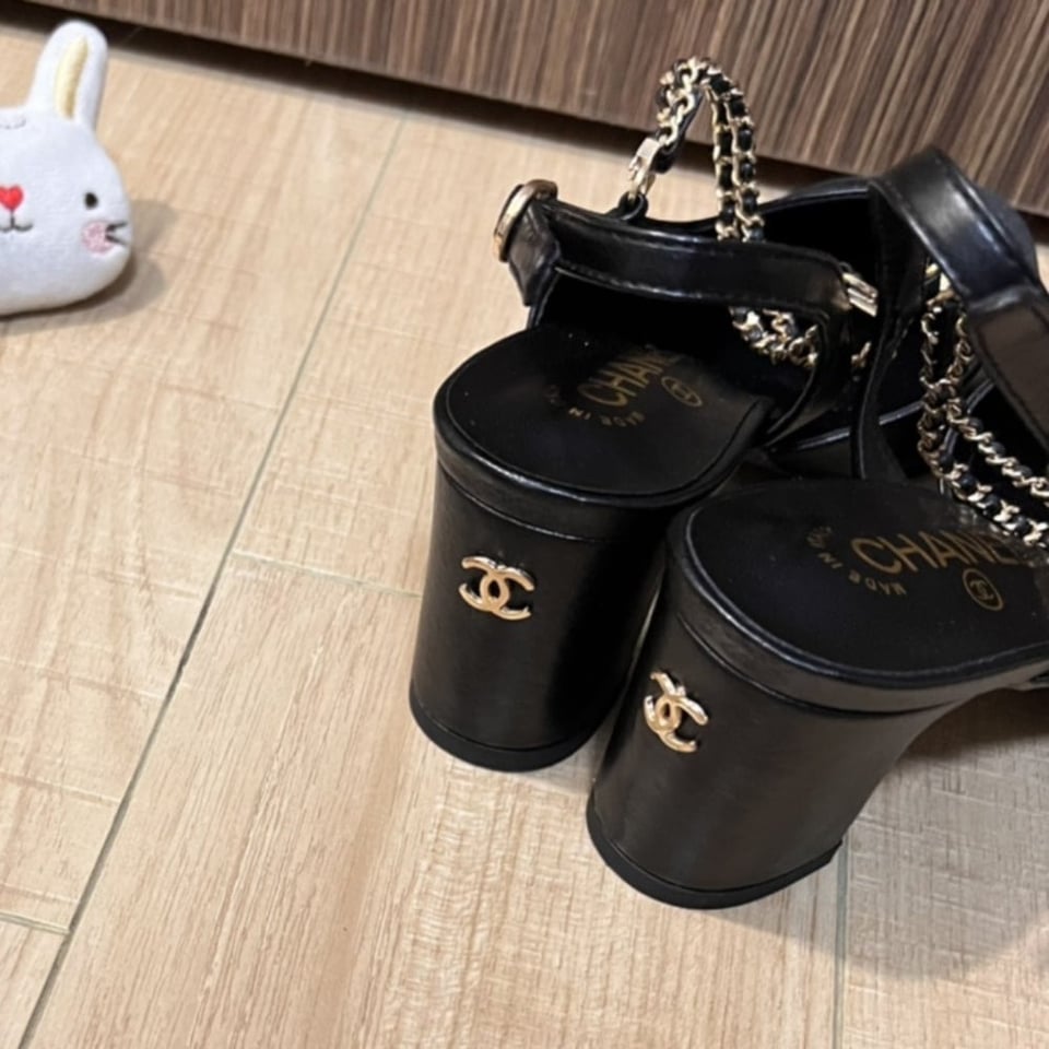 Chanel Slingbacks Goatskin &amp;Amp; Grosgrain Black view 6