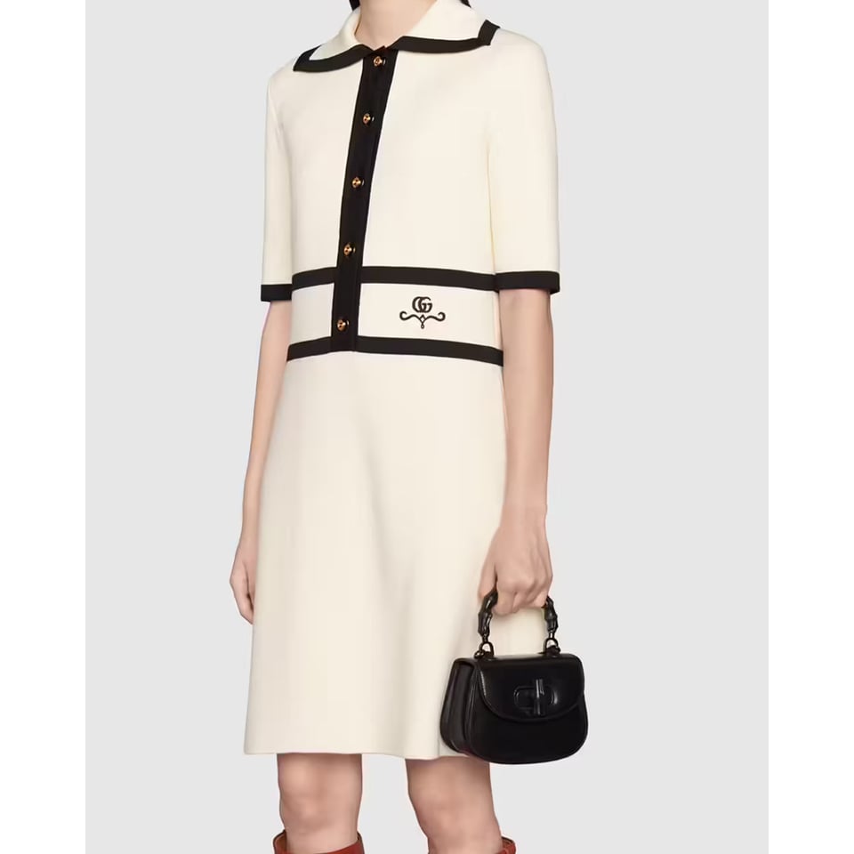 Gucci Mini Top Handle Bag with Bamboo Black view 3