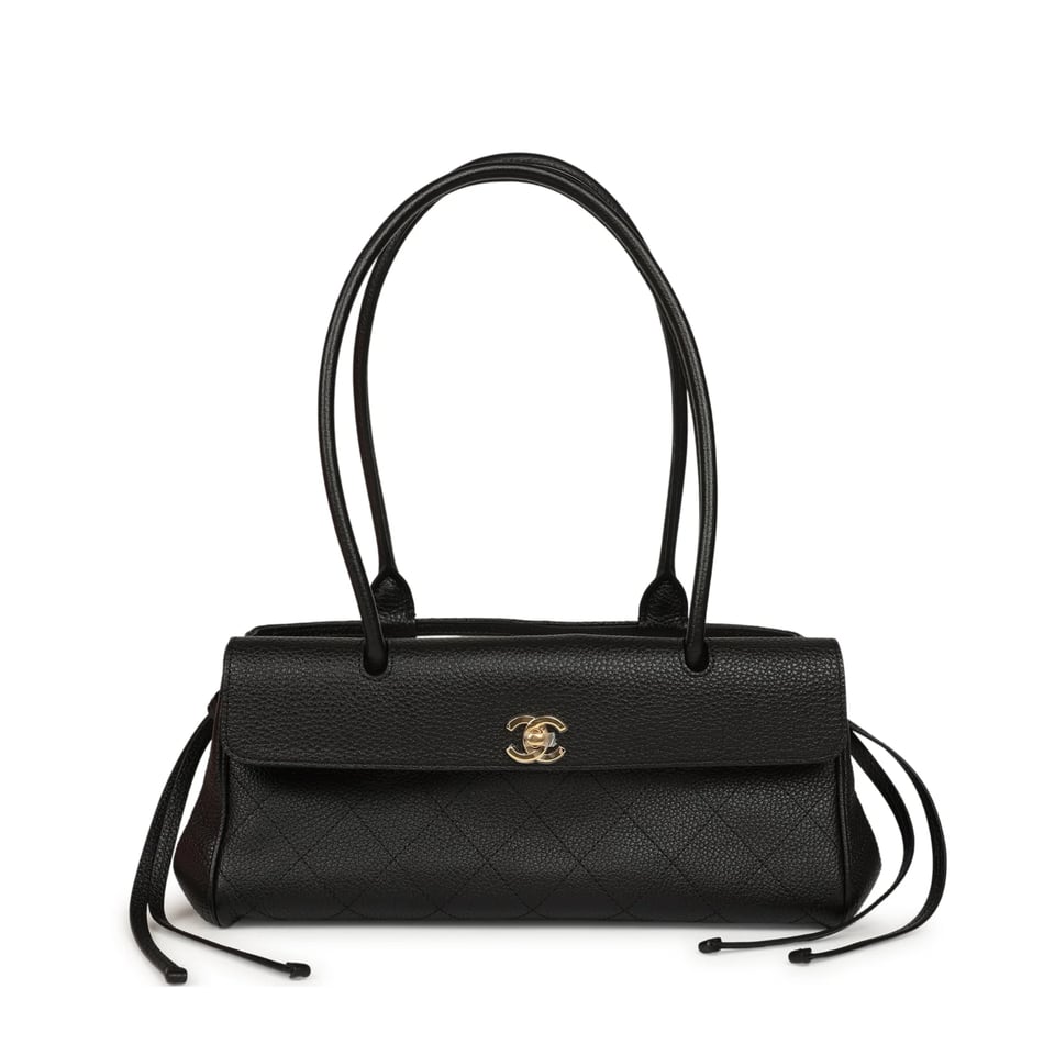 Chanel Urban Essential Tote Light Black Caviar Gold Hardware 30cm/11.8in