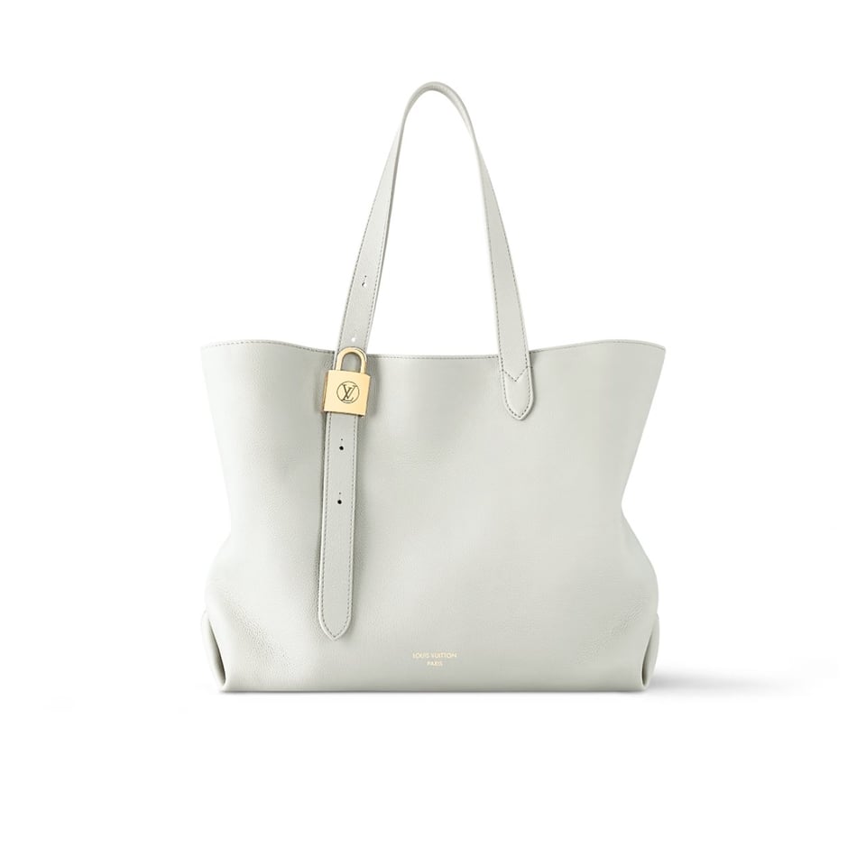 Louis Vuitton Low Key Cabas Mm Grained Calfskin White 47cm/ 18.5in view 2