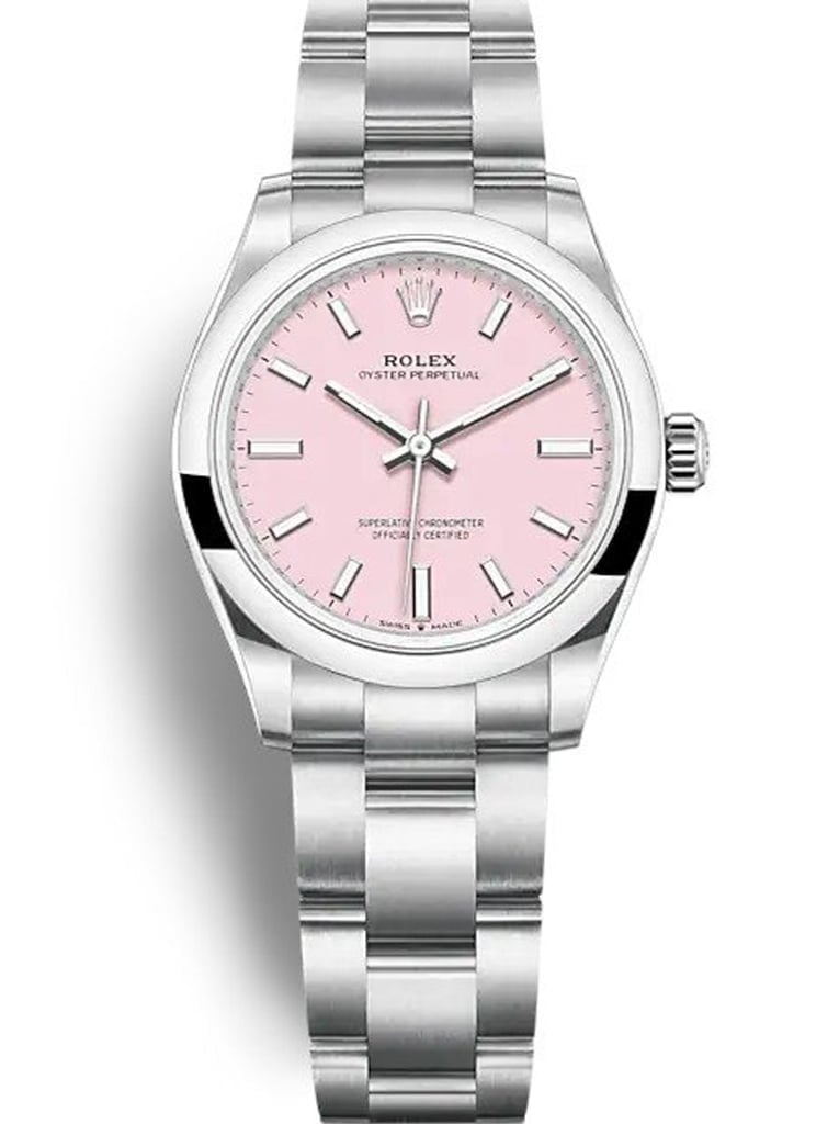 Rolex Oyster Perpetual Lady 31mm Candy Pink Dial 124200 view 2