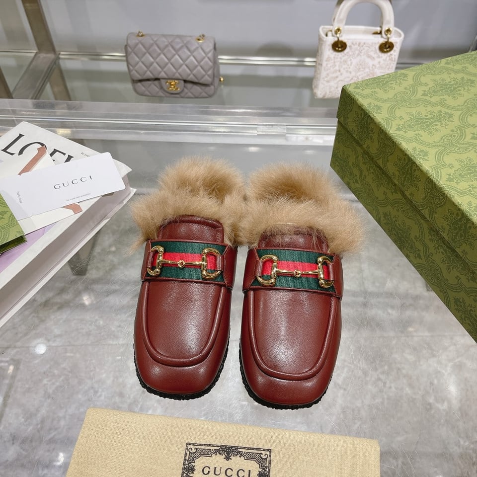 Gucci Men’S Slipper With Horsebit Brown view 6