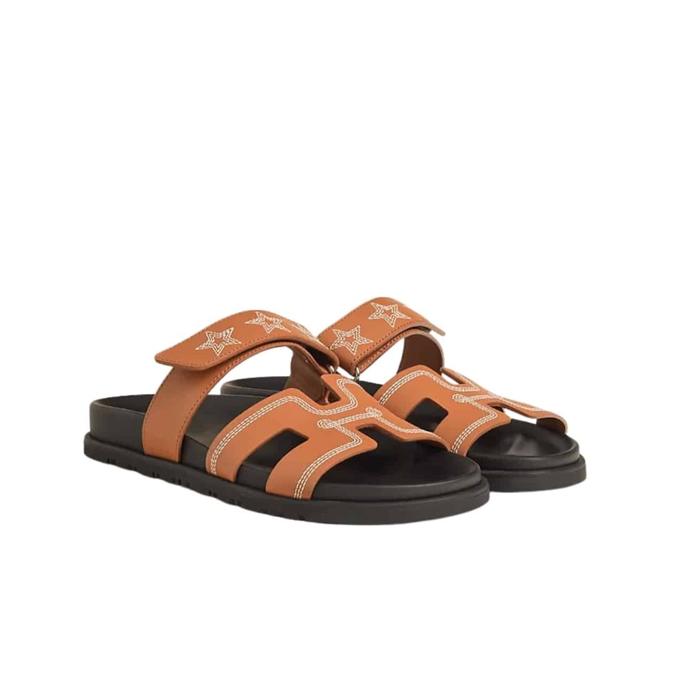 Hermes Chypre Sandal Star Stitched Naturel H232142Z A3350 view 2