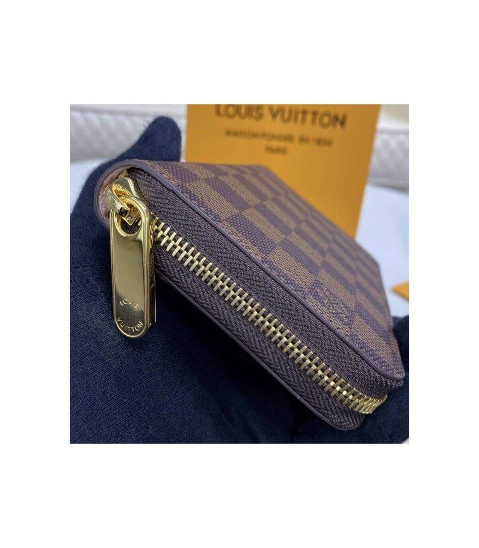 Louis Vuitton Damier Ebene Zippy Wallet Pink view 6