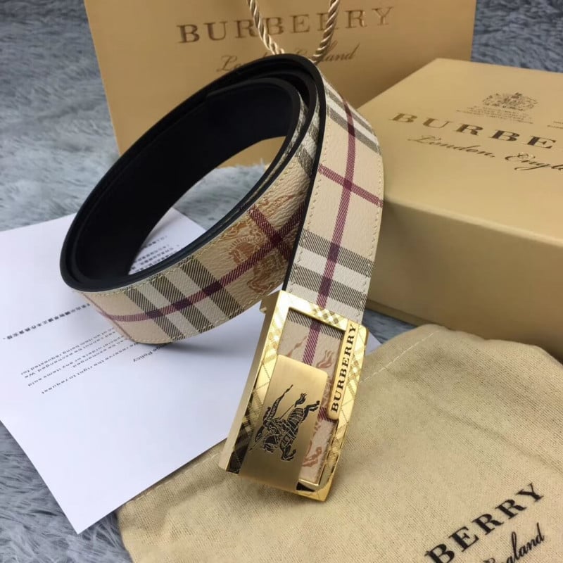 Burberry Vintage Check Leather Belt 40748 view 3