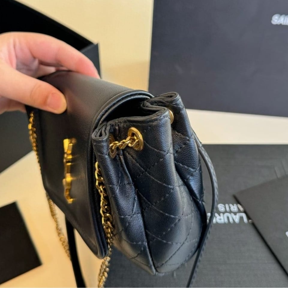 Saint Laurent Mini Nolita In Black 18Cm view 4
