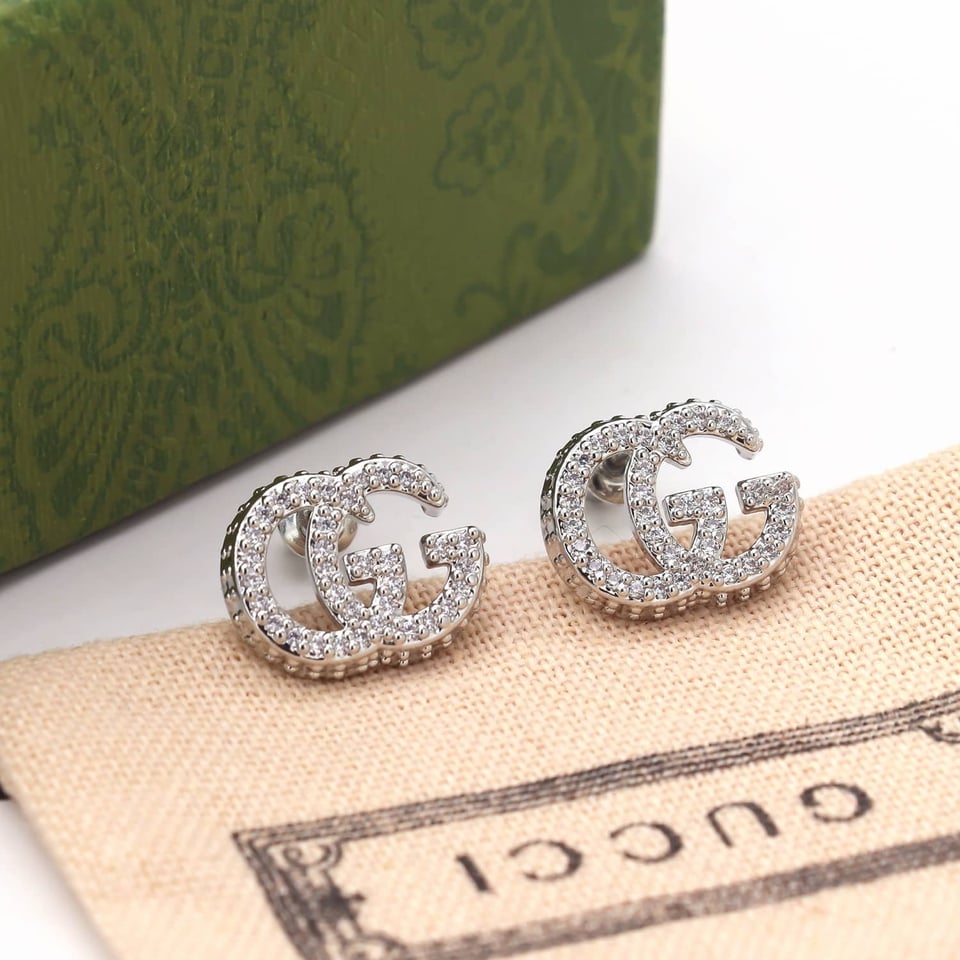 Gucci Gg Marmont Crystal Stud Earrings 814432 J3F42 8162 view 2