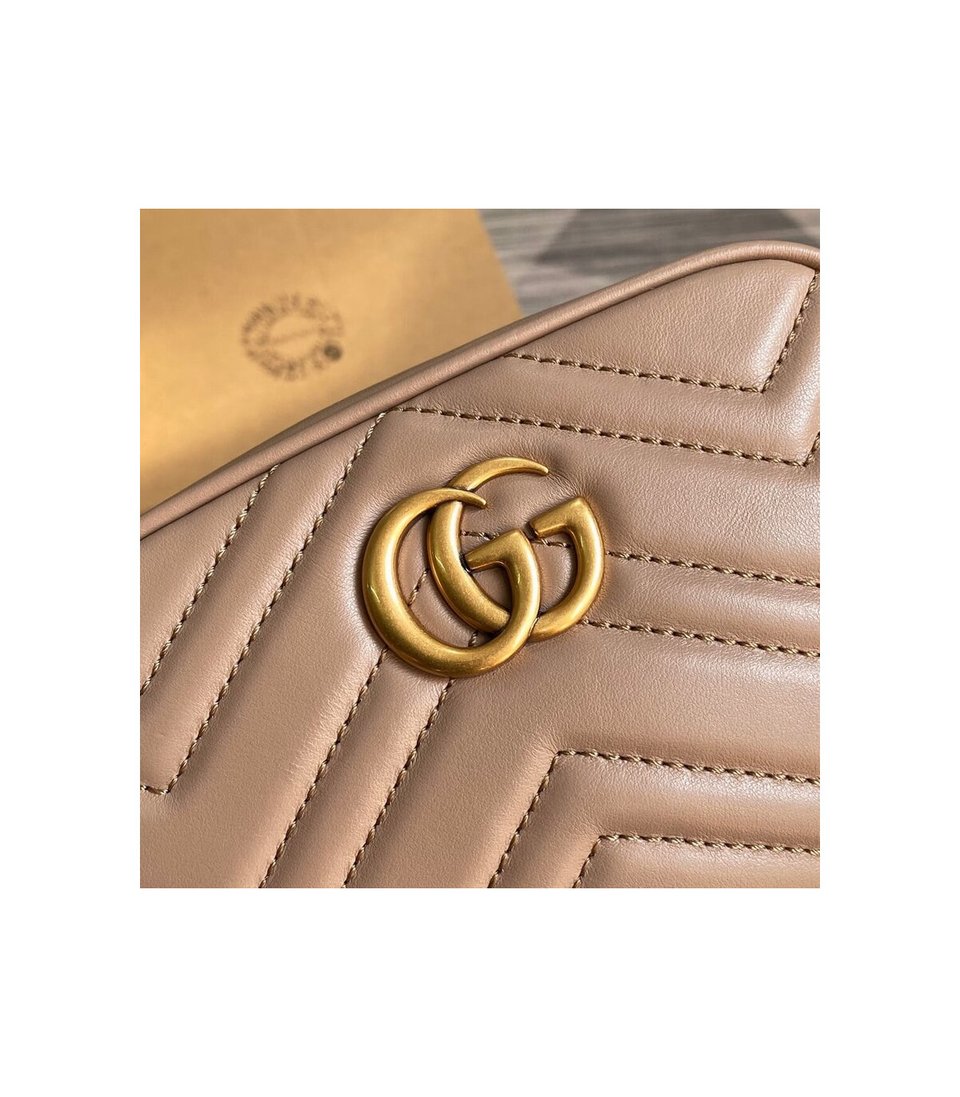 Gucci GG Marmont Matelasse Mini Bag Nude Pink view 10