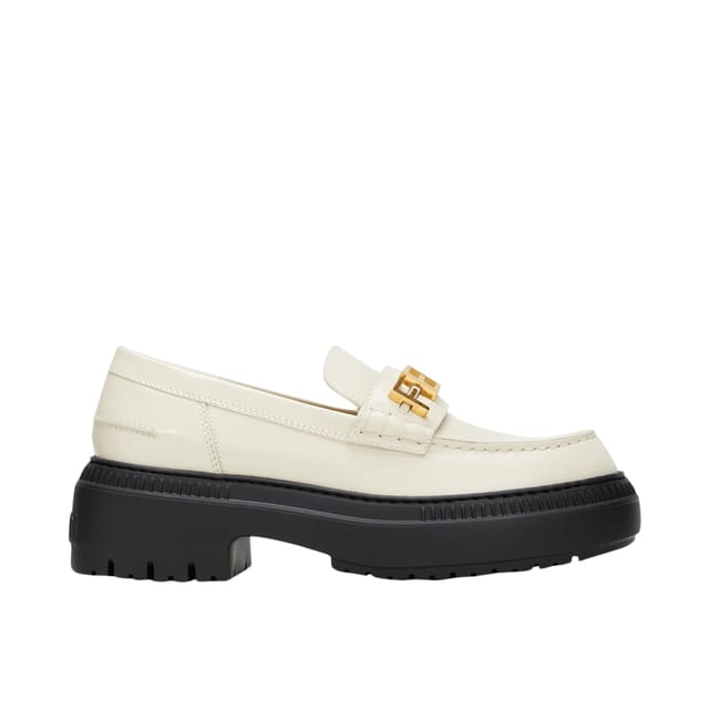 Fendigraphy Smooth Leather Loafers White 8D838369Ff1Iyw