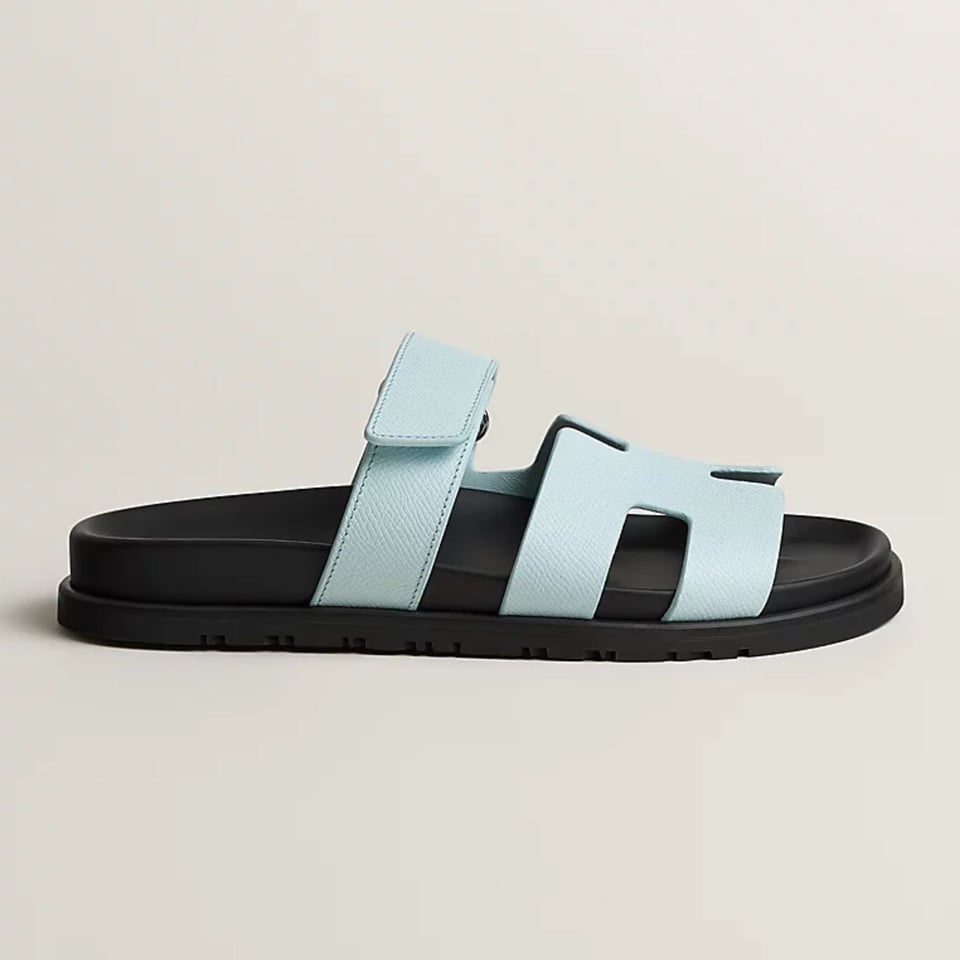 Hermes Naxos Sandal Bleu Brume Color Calfskin H231295Z view 3